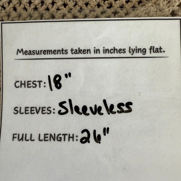 J Jill Crochet Sleeveless Top‎ Beige Knit PomPom Detail Size Small - Picture 8 of 8